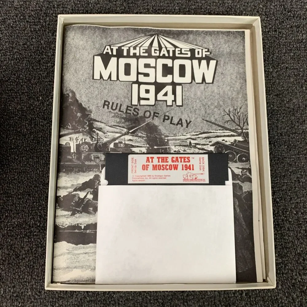 AT THE GATES OF MOSCOW 1941 BY SGP VINTAGE APPLE II COMPUTER GAME